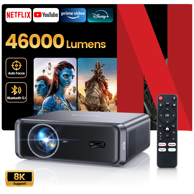 Netflix Home Cinema - Проектор Laresar A1 4K Android с
