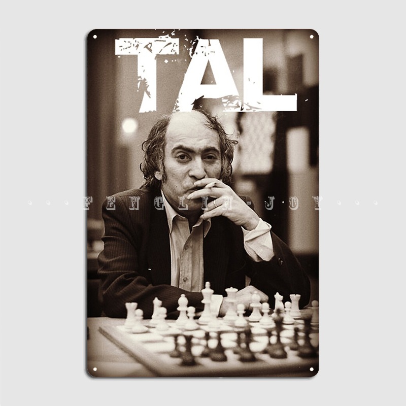 Home Cinema Room Accessories - Русские шахматы Grandmaster Mikhail, металлическая вывеска,