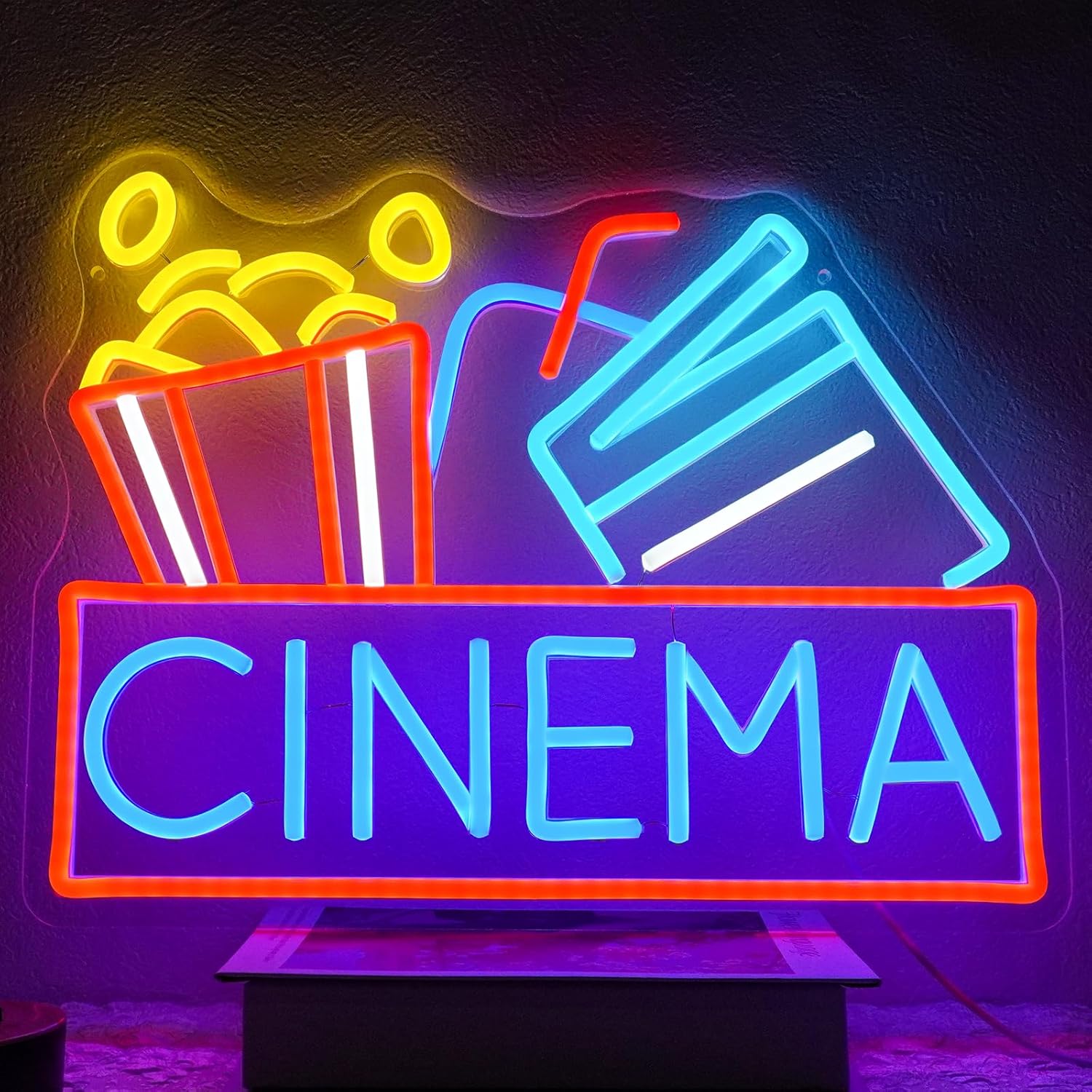 Home Cinema Room Accessories - Кино Неоновая вывеска с питанием от