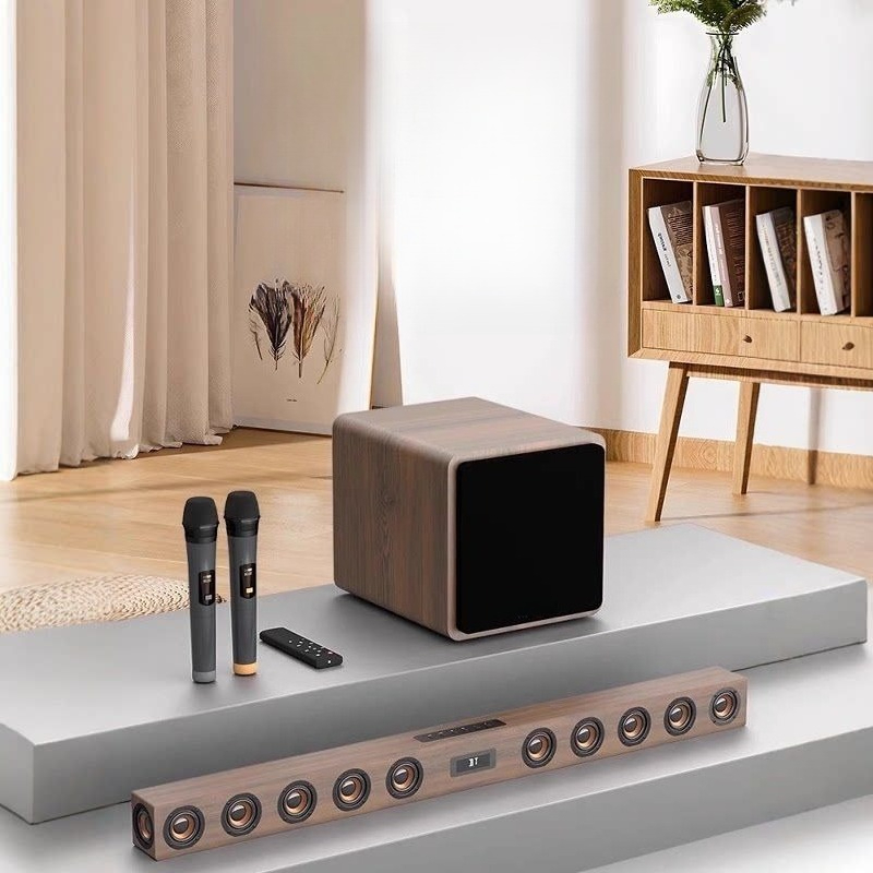 Деревянный беспроводной аудио- – обзор и цена Home Cinema Karaoke Projector