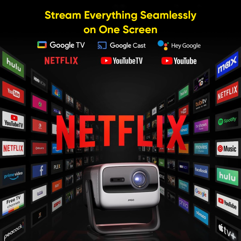 Проектор JMGO N1S Ultimate 4K  – обзор и цена Netflix Home Cinema