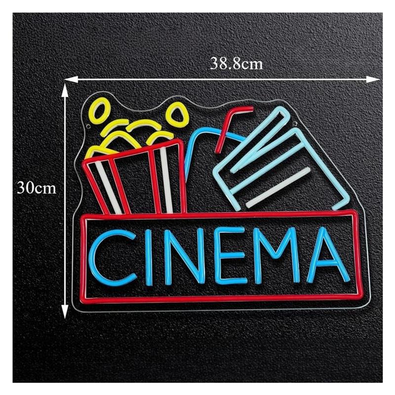 Неоновая вывеска для кинотеатр – обзор и цена Home Cinema Today