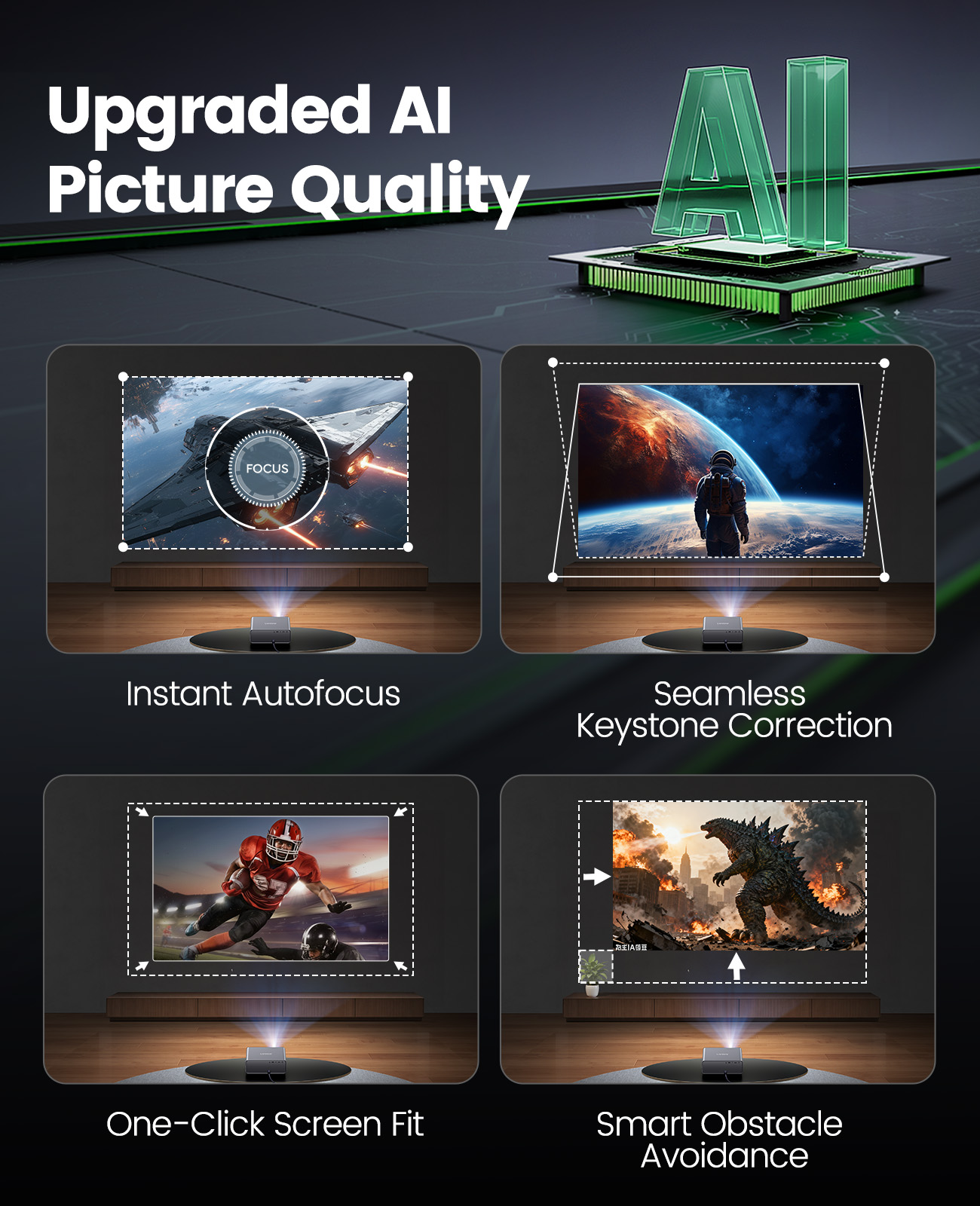 Проектор Laresar A1 4K Android – обзор и цена Netflix Home Cinema