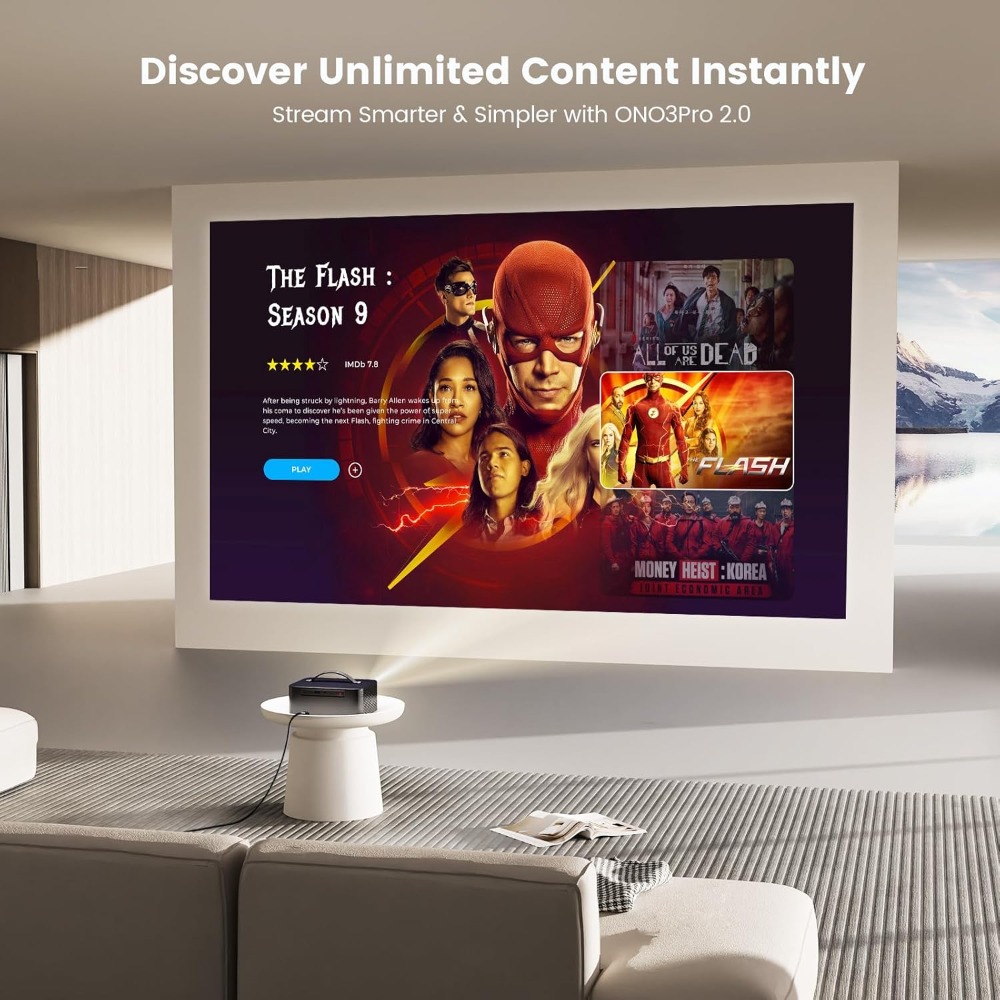 4K Smart-проектор с Wi-Fi, Blu – обзор и цена Netflix Home Cinema